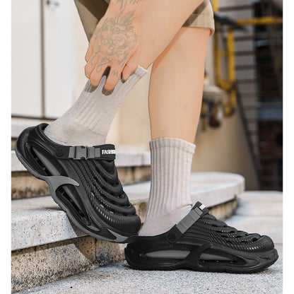 👟50% ZĽAVA🌬️Pánske sandále 2 v 1 na všeobecné použitie - hrubá podrážka z EVA, protišmykové a extrémne ľahké, priedušné🏃‍♂️