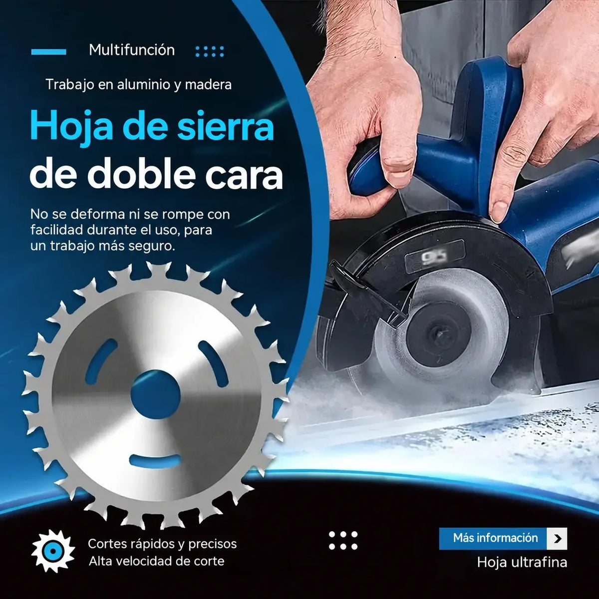 ✅🔥【Compra 1 y llévate 1 gratis】⚙ Hoja de sierra de aleación de doble cara para trabajar la madera