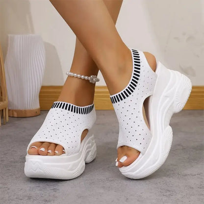 Ultra mäkké športové sandále na platforme – korekcia držania tela a chôdza bez únavy, každodenné pohodlie pre vaše nohy! ✨