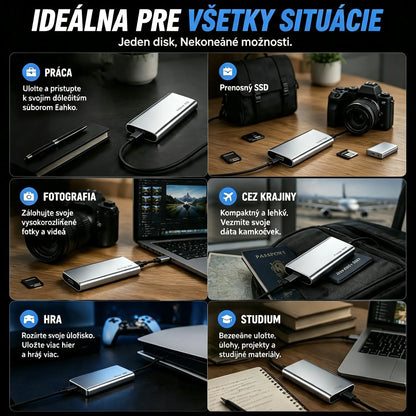 Posledný deň 50% zľavy - Prenosný externý SSD disk - Chráňte svoje fotografie, videá a dôležité súbory.