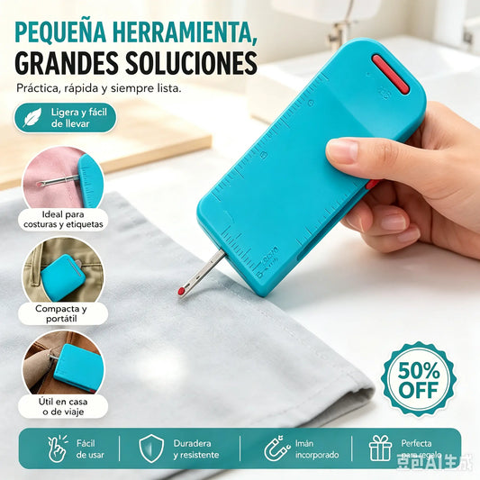 🧵 Descuento por tiempo limitado: paquete de 2 unidades ✨ Guía de costura y descosedor – 3 en 1, preciso y portátil ✂️