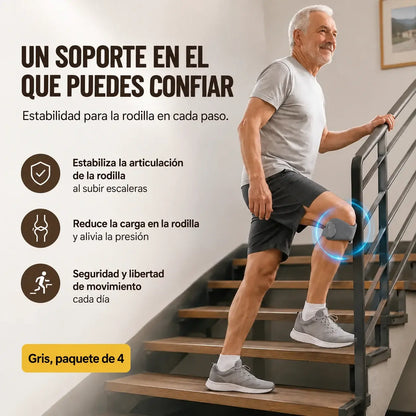 4 pares por 25 euros 🏃‍♀️ Rodillera deportiva 👉 La rodilla necesita tiempo. Esta banda le da el apoyo que necesita.