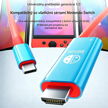 🔥 50% ZĽAVA NA OBMEDZENÝ ČAS 🔥 Adaptérový kábel USB-C na HDMI pre Switch
