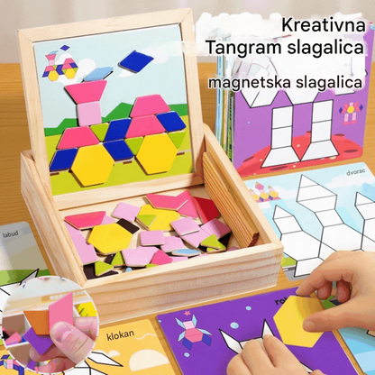 🔺🔷Geometrijski volumen magnetske Tangram slagalice