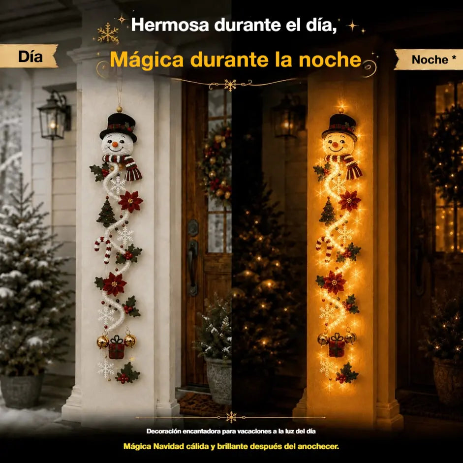 🎄🎃¡Último día! 🎅¡Disfruta de un 49% de descuento en adornos navideños iluminados para puertas!