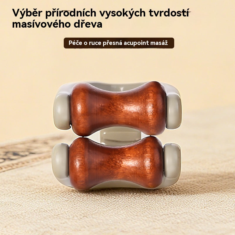 🎁💸【Kupte 2, dostanete 2 zdarma】🌿 Masážní přístroj na prsty z masivního dřeva: Válečky z přírodního dřeva pomáhají odblokovat kloubní meridiány a zmírnit únavu rukou.