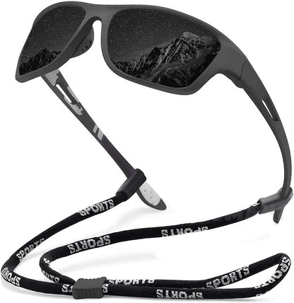 🚵‍♂️😎 【50% de descuento 🔥】🕶⚡ Gafas de sol deportivas polarizadas para hombre con lente de espejo real, modernas y a prueba de polvo, perfectas para ciclismo al aire libre