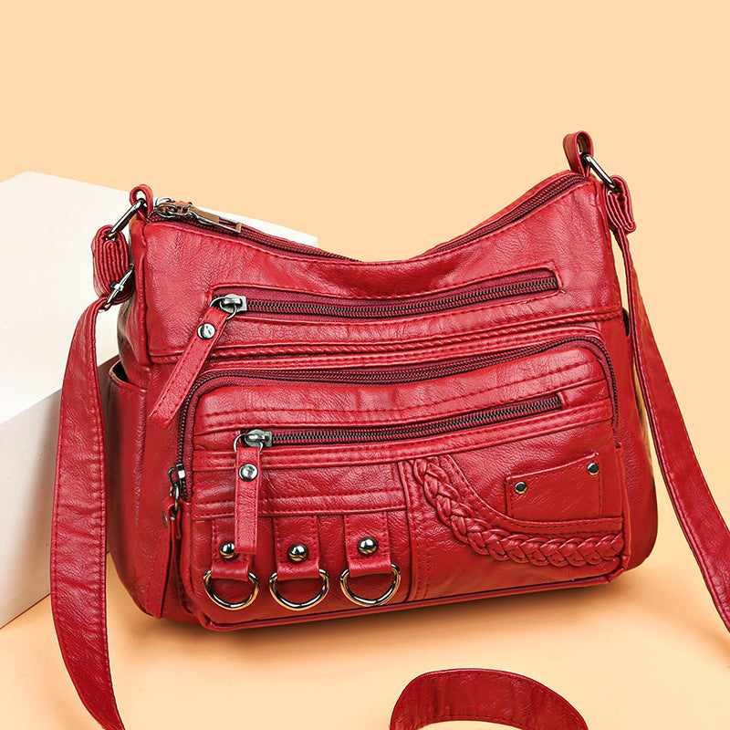 💥👜2025 nowa torba na ramię / crossbody z miękkiej skóry o dużej pojemności