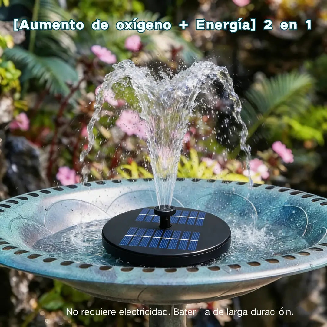 🔥 ¡Oferta por tiempo limitado! 💥 Fuente de agua alimentada por energía solar