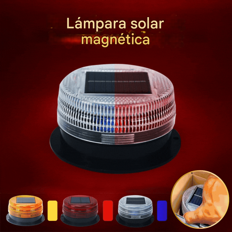 🔥Compra 1 y llévate 1 gratis🔥🚨☀️Linterna solar para coche, linterna impermeable para bloqueo de carreteras, para aparcamiento nocturno.