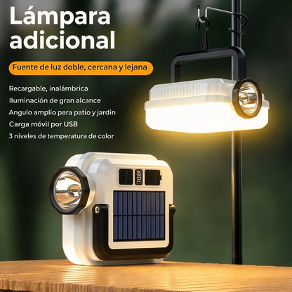 🏕️50% de descuento💡 ☀️Lámpara de camping multifuncional con luz de trabajo LED; batería de duración ultralarga para emergencias al aire libre.