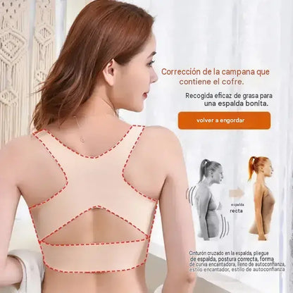 🎉Compra uno y llévate otro gratis⚡ 【M-2XL】Sujetador sin aros con cierre frontal y espalda cruzada: corrige la postura y ofrece máxima sujeción y comodidad.