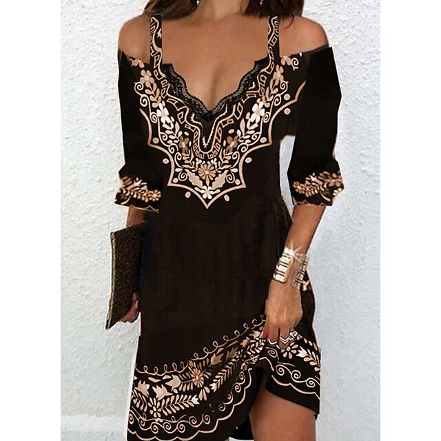 👗🌸【S-5XL】Nuevo vestido con hombros al aire para primavera y verano 2026