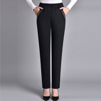 🔥【Cumpără 1, primești 1 gratuit】【XL-5XL】2025 Blugi casual drepti elastici pentru femei