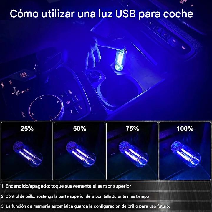 【50% de descuento】【Compra 1 y lleva 1 gratis】Luz nocturna USB para coche