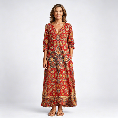 【M-4XL】Isla - Elegante vestido de lino