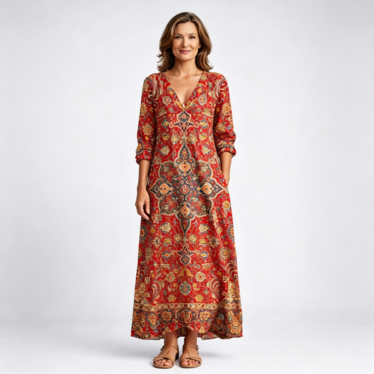 【M-4XL】Isla - Elegante vestido de lino