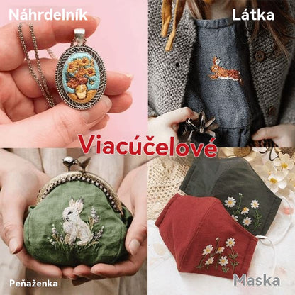 🌸Kompletná sada na punch needle vyšívanie（17-dielna sada） – jednoduché, relaxačné a ideálne pre začiatočníkov