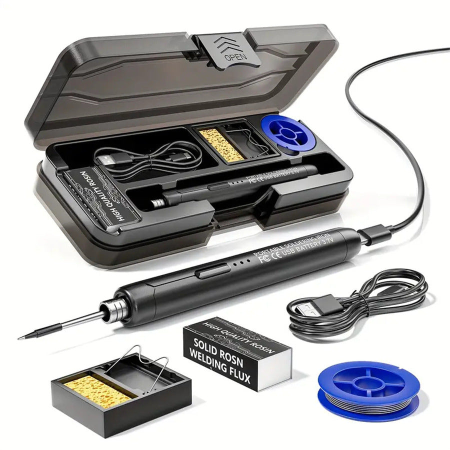 🔥🧰 Soldador inalámbrico portátil recargable por USB, kit de soldadura y reparación