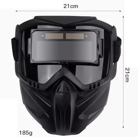 🔥⚡Máscara de soldadura con oscurecimiento automático para proteger los ojos