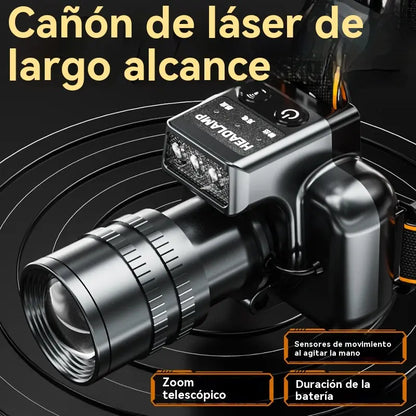 ✨Linterna frontal LED de alta intensidad | Ideal para camping y emergencias