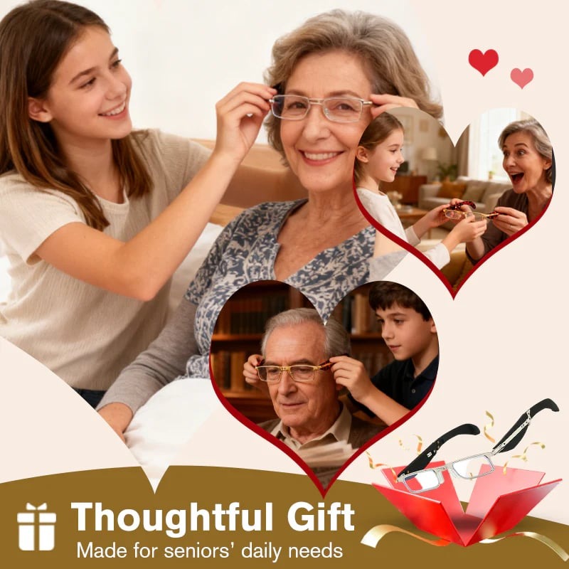 🔥Сгъваеми очила за четене с антисиня светлина и калъф