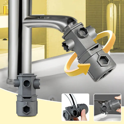 🔧Herramienta de desmontaje multifuncional diseñada específicamente para cartuchos de grifos de cocina y baño.