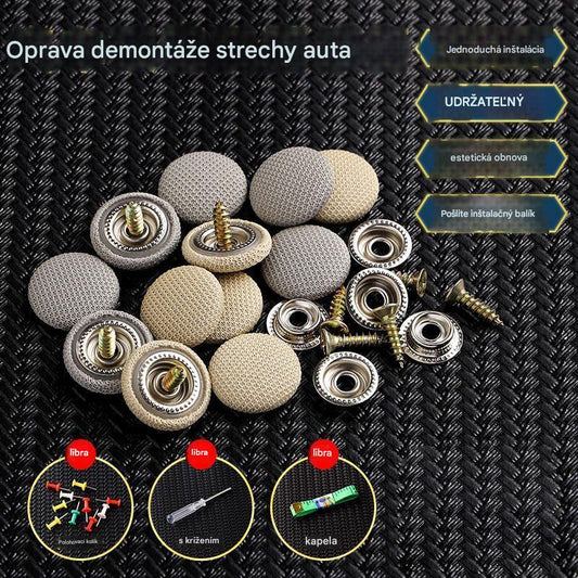 🔥【30% REDUCERE】Pânza acoperișului auto se desprinde, cataramă reparare cuie Modificare și renovare interior auto fără demontare (set scule instalare + șurubelniță + prosop inclus) 3861413 