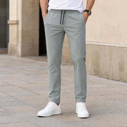 【40-115 kg】🔥【50% de descuento por tiempo limitado】(M-5XL)Nuevos pantalones elásticos de seda helada para primavera y verano de 2026.