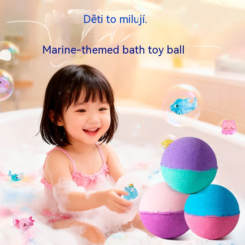 🛀💕12 kusov guličiek kúpeľovej soli v tvare morských živočíchov (50g/gulička) pre deti.