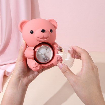 ✨Rozkošný plyšový medvedík s konzervovanou ružou - Plyšový medvedík ozdobený pravou ružou, v krásnej darčekovej krabičke - Romantický darček na Deň matiek, svadby, výročia, rozlúčky so slobodou, Vianoce a Valentína.