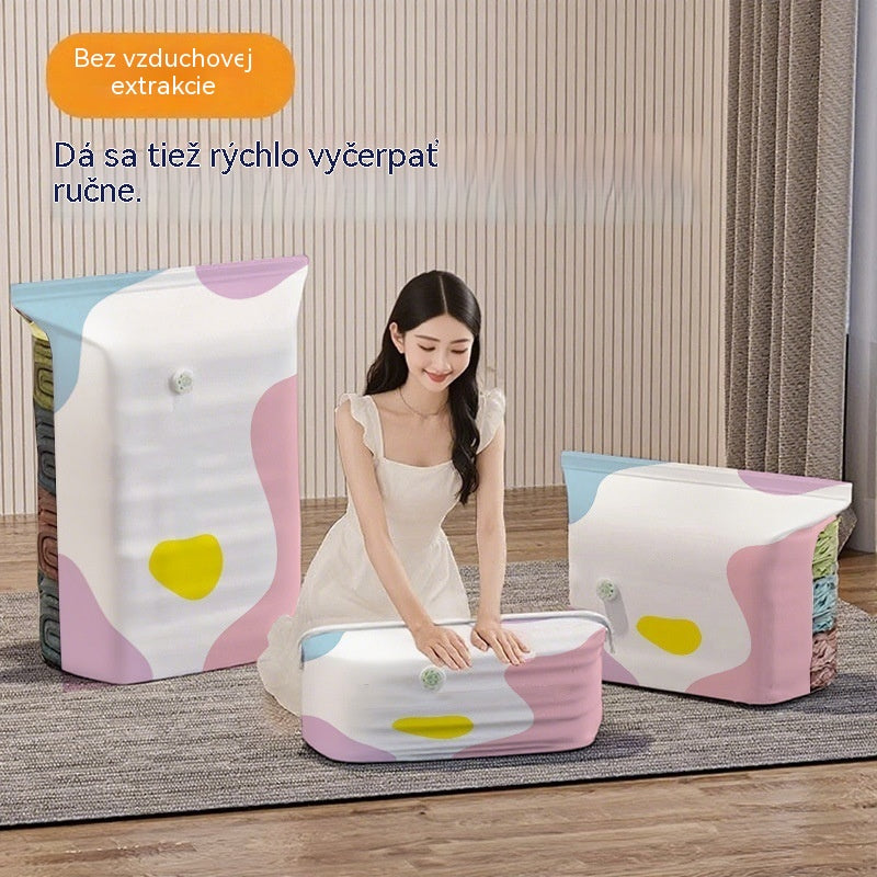 🧳【Vystužená 5-dielna sada】💨 Samokompresné vákuové úložné vrecká, opakovane použiteľné