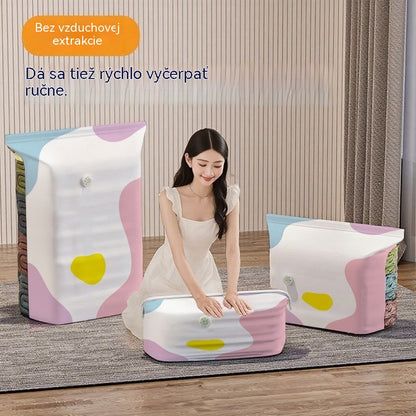 🧳【Vystužená 5-dielna sada】💨 Samokompresné vákuové úložné vrecká, opakovane použiteľné