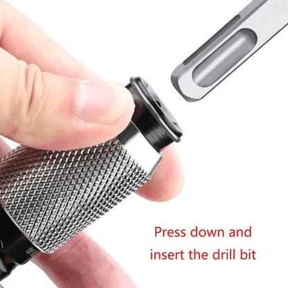 🔧🔄Adaptador de bloqueo rápido de taladro de impacto a llave eléctrica a taladro percutor, inoxidable