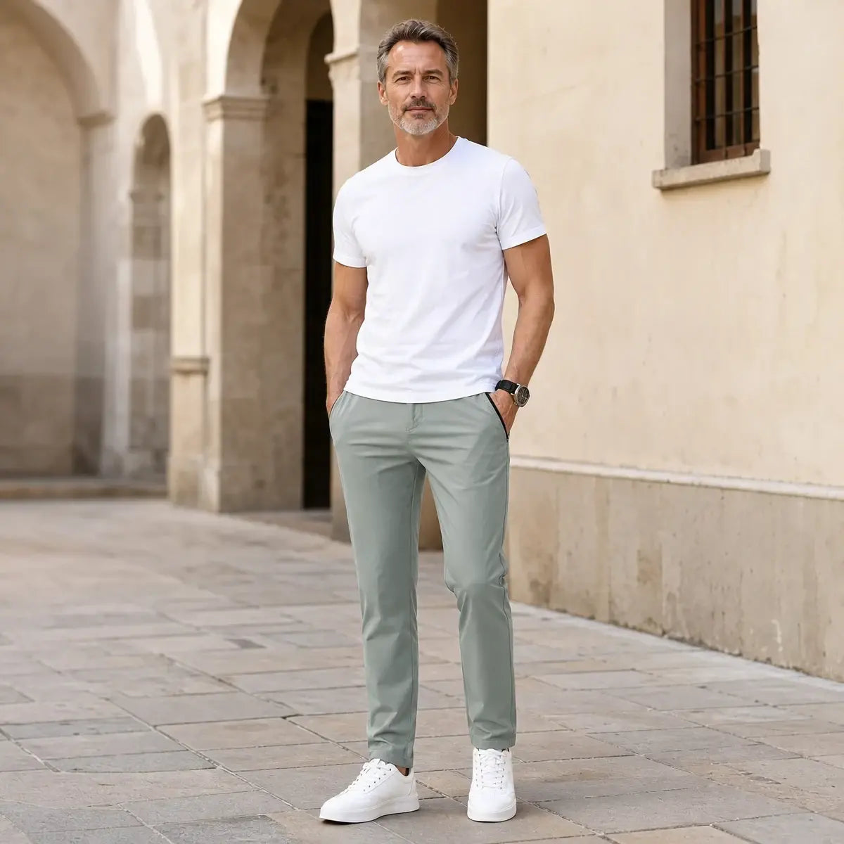 【40-115 kg】🔥【50% de descuento por tiempo limitado】(M-5XL)Nuevos pantalones elásticos de seda helada para primavera y verano de 2026.