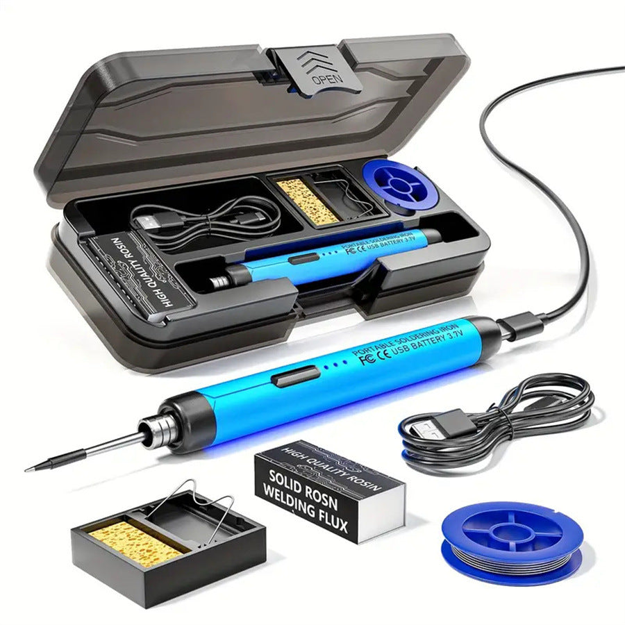 🔥🧰 Soldador inalámbrico portátil recargable por USB, kit de soldadura y reparación