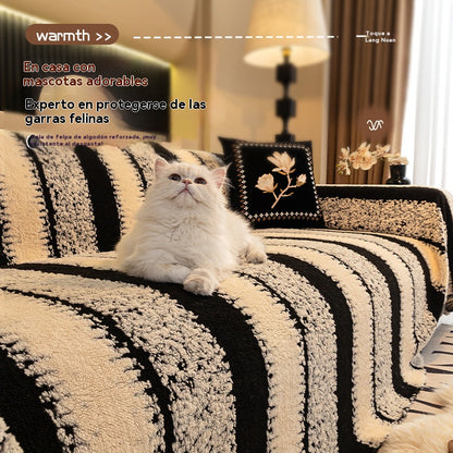 🛋️Speciální vánoční nabídka pro ranní ptáčata:🎉 Měkký, protiskluzový plyšový potah na pohovku🍂