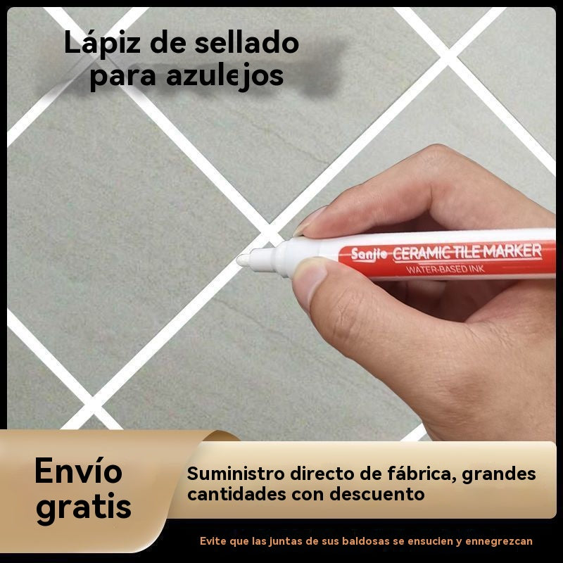 🔥【Paquete de 2】Lápiz para lechada de baldosas de cerámica resistente al moho y al agua
