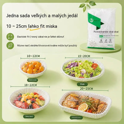 ⏳50% zľava🔥【300 kusov】27 €🎉Čím viac nakúpite, tým viac ušetríte🎁Jednorazové elastické obaly na jedlo, vhodné na misky a taniere