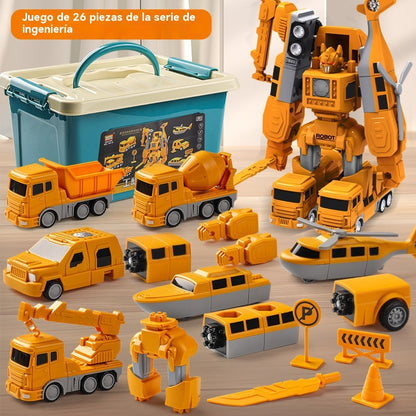【✨2025 NUEVO】🎁【26piezas】 Juguetes educativos Transformers Bloques de construcción-Estimula la Creatividad Infantil