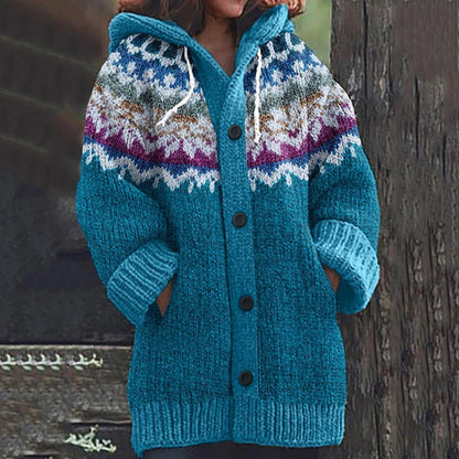 🔥【Tallas S~5XL】✨Nueva chaqueta con capucha retro, elegante y colorida, ideal para otoño/invierno