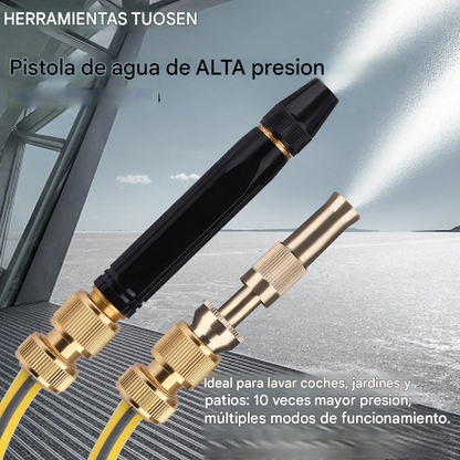 🚿 ¡50% DE DESCUENTO POR TIEMPO LIMITADO! 💧 Pistola de agua a alta presión: lavado de autos, jardín, 10 veces más presión, multimodo ⚡