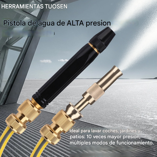 🚿 ¡50% DE DESCUENTO POR TIEMPO LIMITADO! 💧 Pistola de agua a alta presión: lavado de autos, jardín, 10 veces más presión, multimodo ⚡