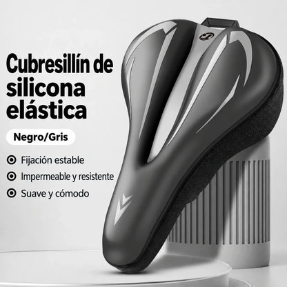 🚲Funda para sillín de bicicleta de montaña, fabricada en cuero de silicona grueso e impermeable, ultrasuave.