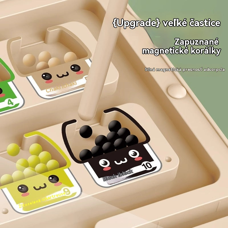 🧒👦🧠 Vzdelávacia zábava s dreveným magnetickým bludiskom! Hračka pre deti na rozvoj zručnosti.