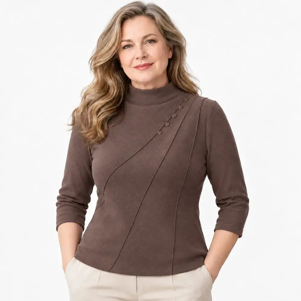 Nuevo modelo:-50%✨ ¡Tu prenda superior favorita para el otoño-invierno! Una prenda cómoda y elegante para mujeres de mediana edad.