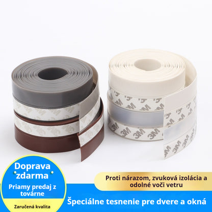 【Akcia: 2+2 ZADARMO】🚪 PVC tesnenie na spodok dverí – Ochrana proti prievanu a prachu