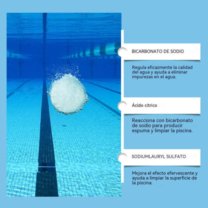 🔥【Compra 1, llévate 1 gratis】🏊‍♀️💧Pastillas limpiadoras para piscinas para un agua clara y transparente.