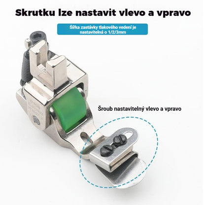 👩‍🏭🛞🧵🔥Odolné celoocelové přítlačné patky, speciálně navržené pro počítačové ploché šicí stroje, s tepelně odolnými zaoblenými hranami pro vysokou účinnost a úsporu práce.