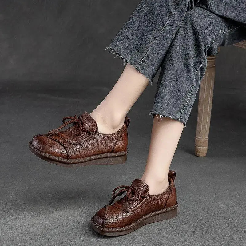 🔥 [Tallas 35–40] Zapatos de mujer de piel suave, hechos a mano y de alta calidad: cómodos y sin rozaduras.